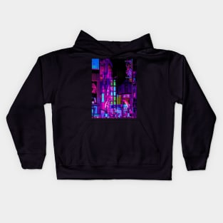 Waiting For A Neon Sign Kids Hoodie